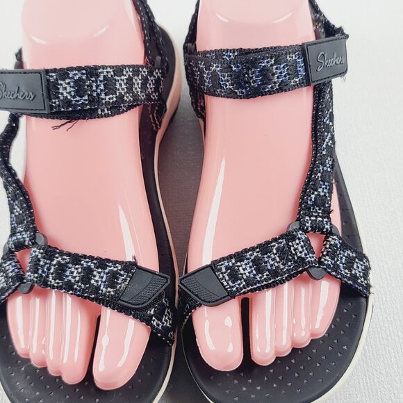 Skechers Women's Black Reggae Cup-My Bestie Sport Sandal Size US 7 - Picture 9 of 12